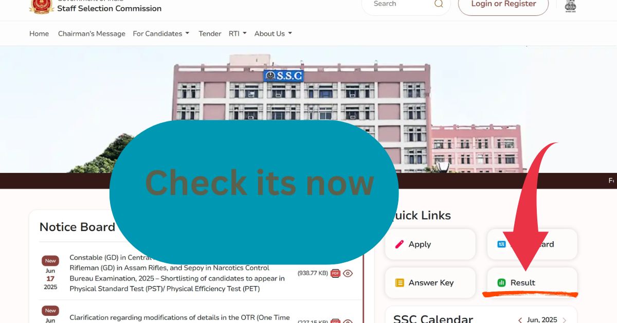 SSC GD Result 2025 Out: ssc.gov.in Direct Link, Merit List PDF & Cut Off 2 SSC GD Result 2025 Out: ssc.gov.in Direct Link, Merit List PDF & Cut Off Step-by-step process to check SSC GD Result 2025 online at ssc.gov.in